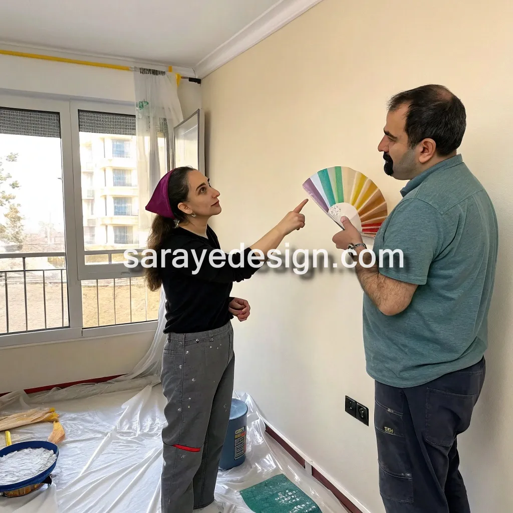 عکس مجموعه سرای دیزاین خدمات نقاشی داخلی ساختمان مسکونی قیمت مناسب در تهران جمالزاده