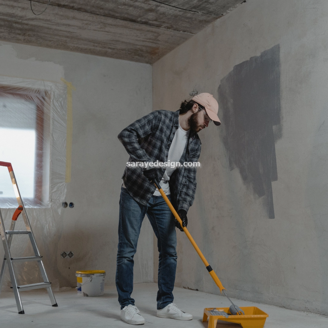 نقاشی ساختمان قدیمی در تهران