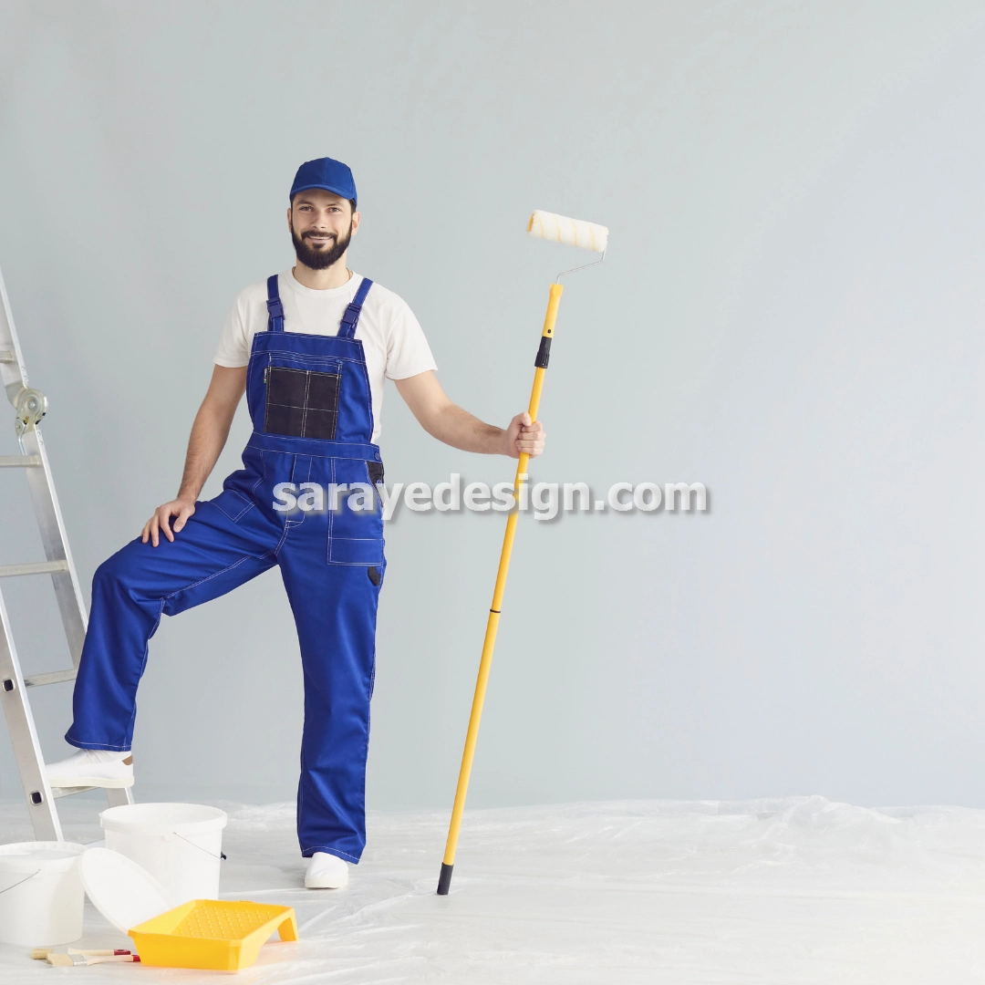 نقاشی ساختمان با رنگ روغن قابل شستشو در تهران